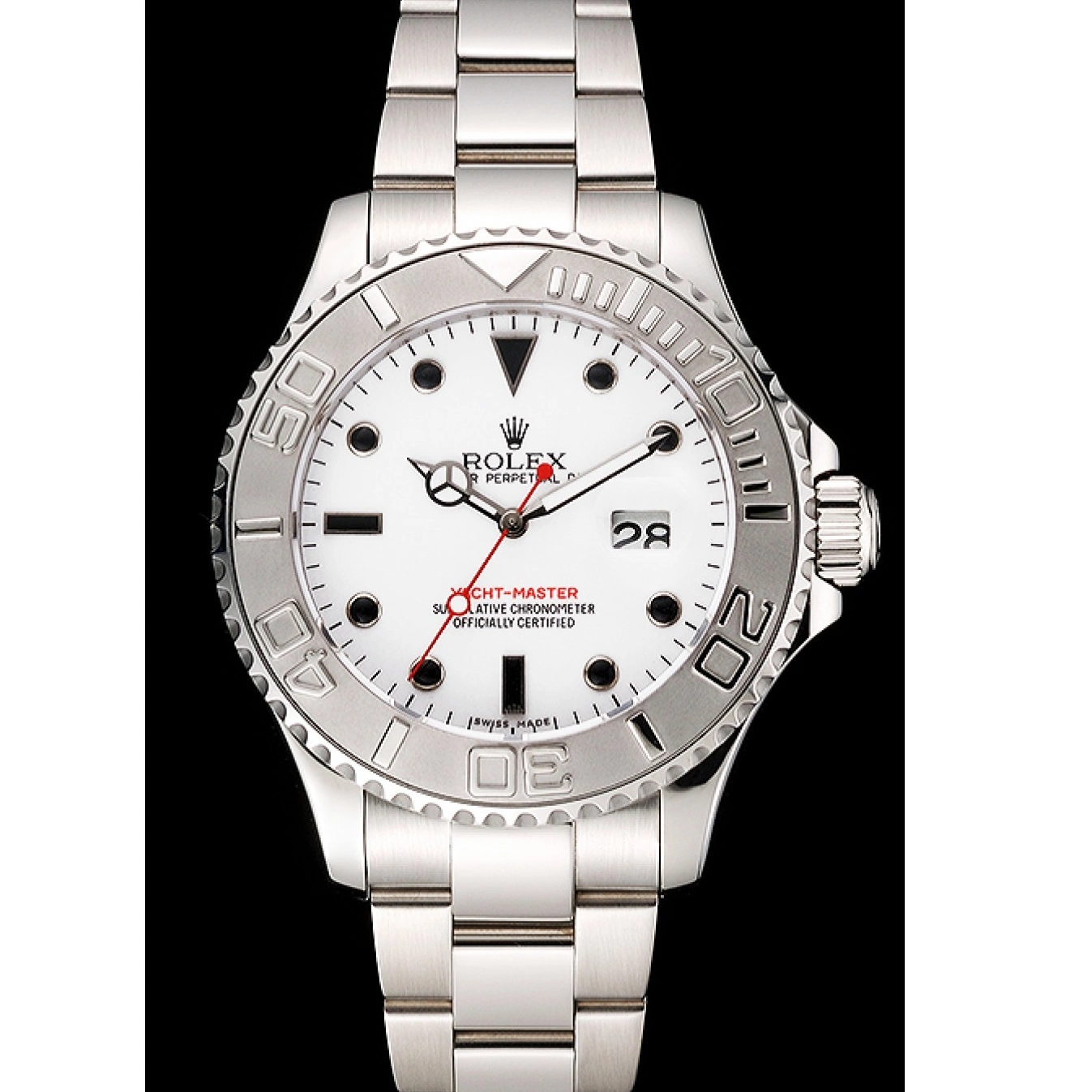 Good Copy Rolex Watches Yacht-Master White Steel And Case Stainless Dial Rolex Bracelet 0620